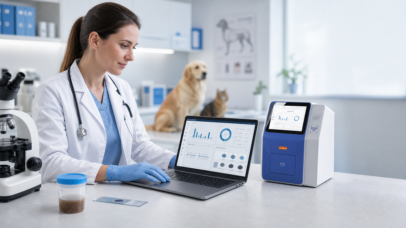 Veterinary Fecal Analysis Software: AI Support for Parasite Screening and GI Cases